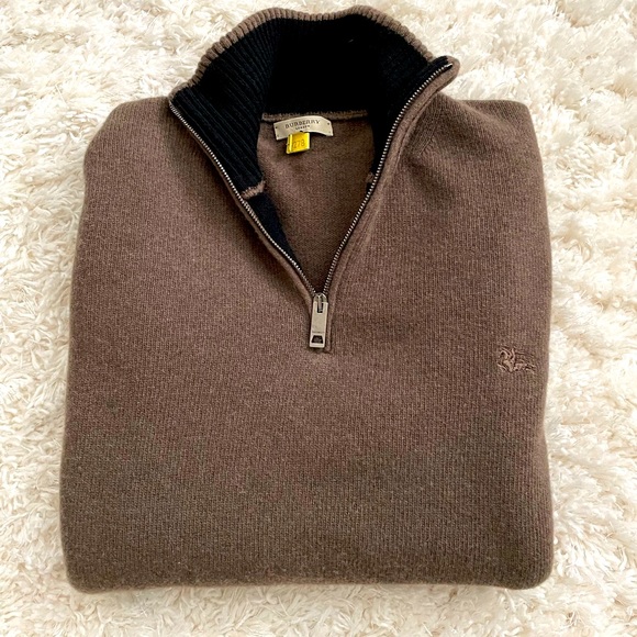 Burberry Other - Burberry Quarter-Zip Pullover Men's Sweater size Large